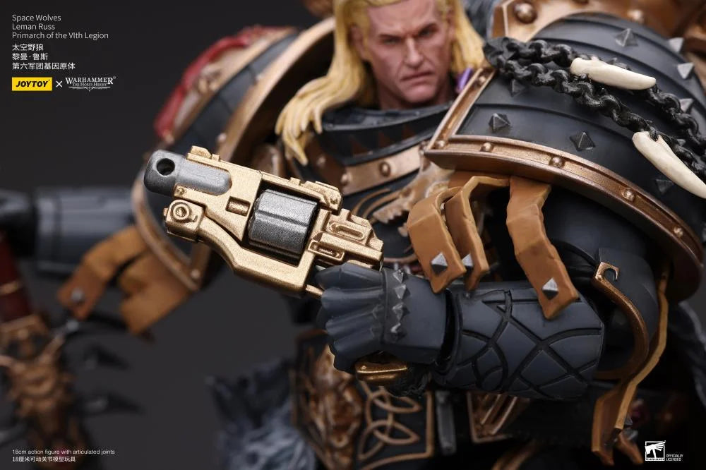 Warhammer 40K Space Wolves Leman Russ, Primarch of the VIth Legion 1/18 Scale Action Figure