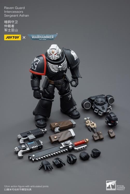 Warhammer 40K Raven Guard Intercessors Sergeant Ashan 1/18 Scale Figure