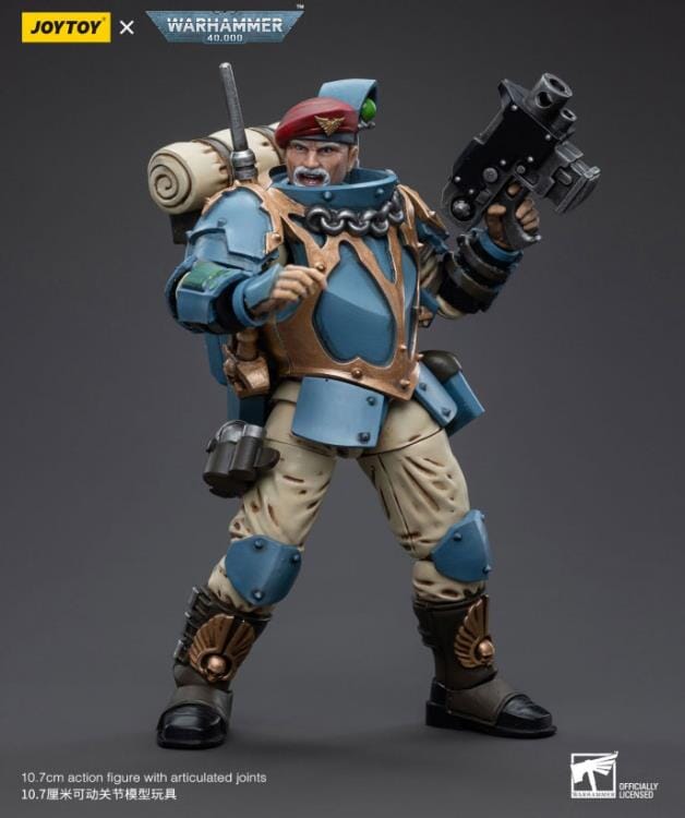 Warhammer 40k Astra Militarum Tempestus Scions Command Squad 55th Kappic Eagles Tempestor Prime 1/18 Scale Figure