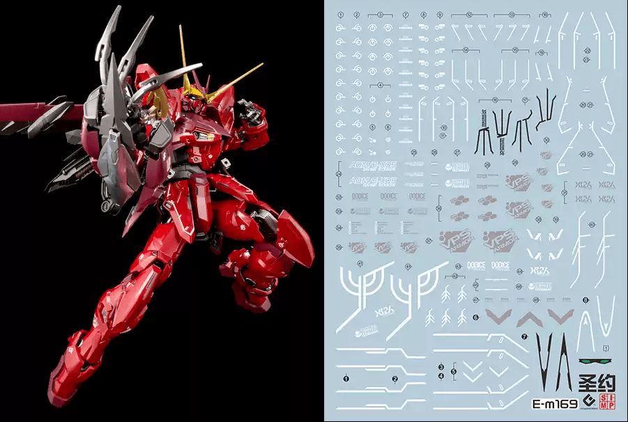 F64 MG Testament Gundam Decal Sheet