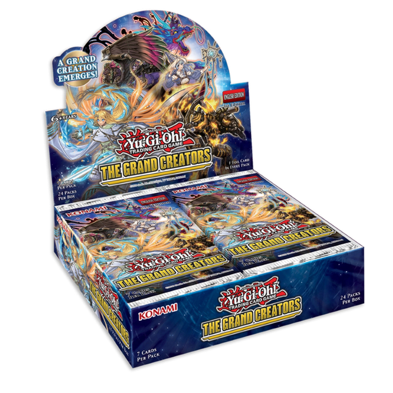 Yu-Gi-Oh! Trading Card Game The Grand Creators Box of 24 Booster Packs