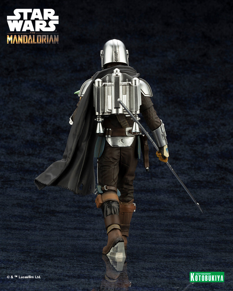 The Mandalorian ArtFX+ The Mandalorian & Grogu with Beskar Staff Statue