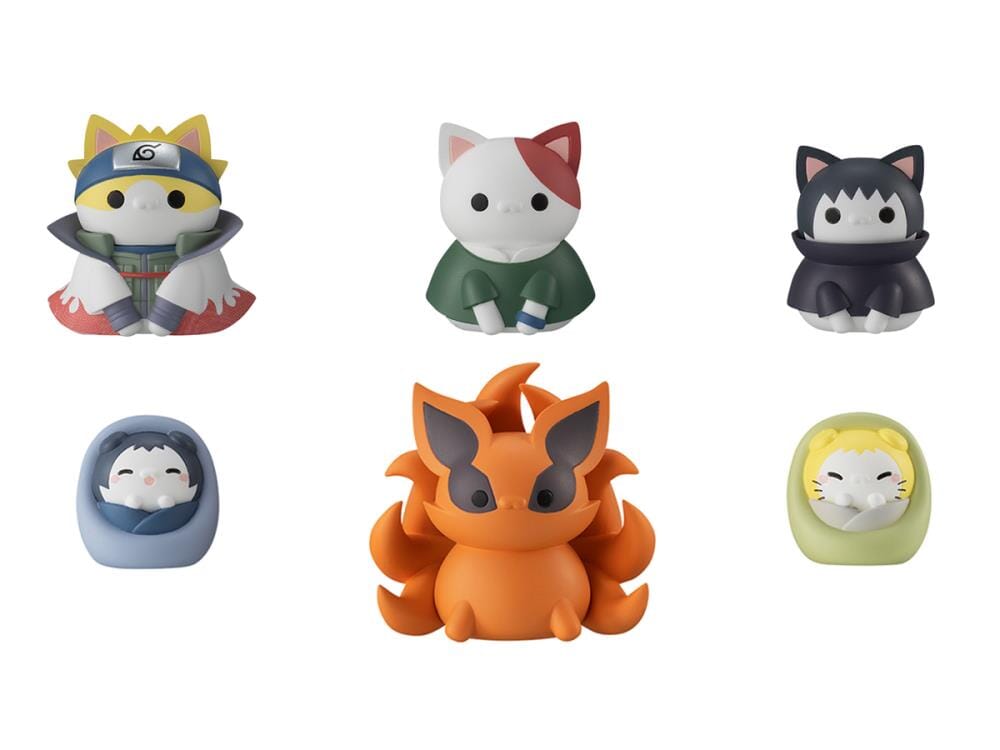 Naruto Shippuden Nyaruto! Mega Cat Project Vol.5 Once Upon a Time in Konoha Boxed Set of 8 Figures (With Gift)