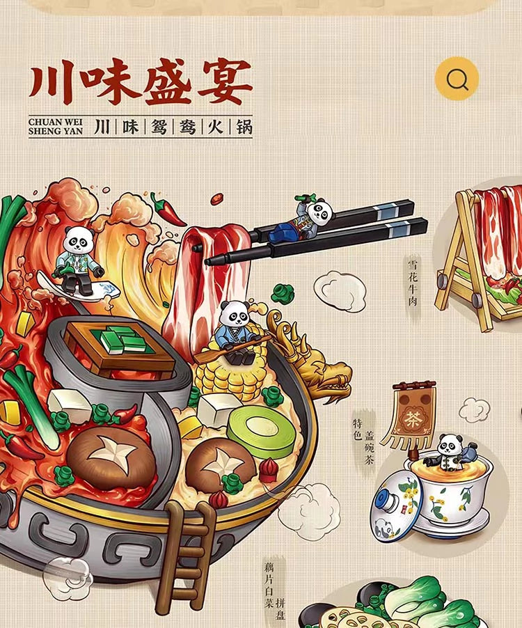 LOZ Creator Series 1072 Sichuan Flavored Hot Pot