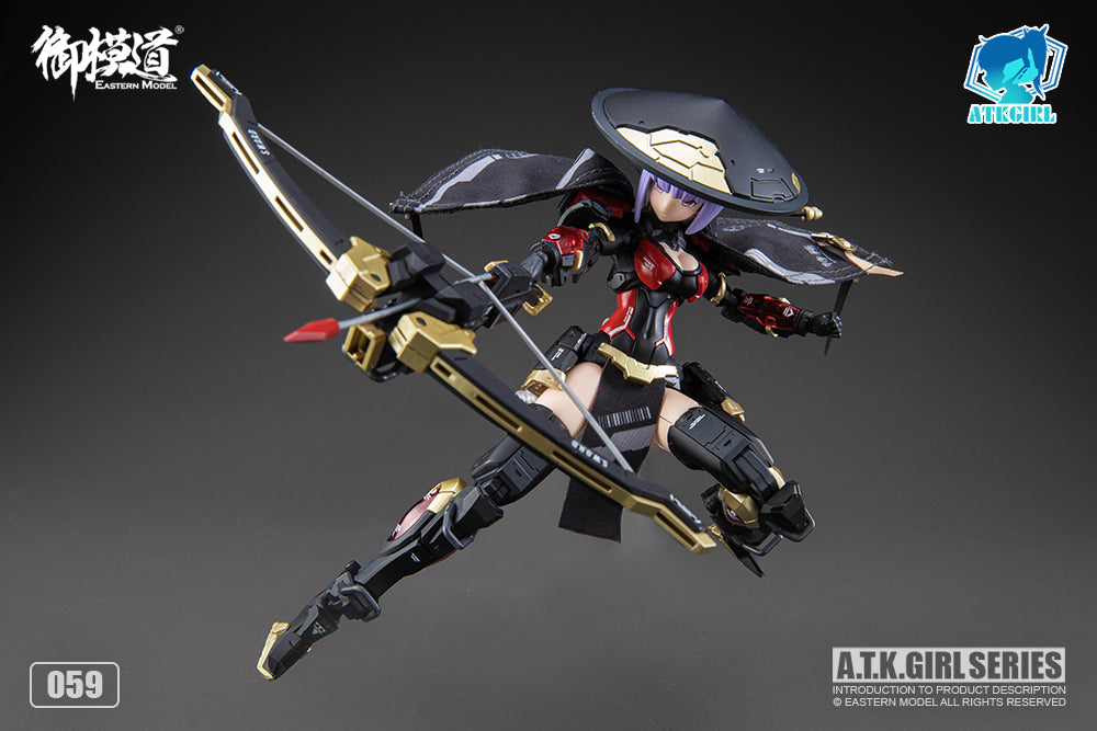 A.T.K. Girl Brocade-Clad Elite Guard (Jinyi Wei JW059 - Red Ver.) 1/12 Scale Model Kit