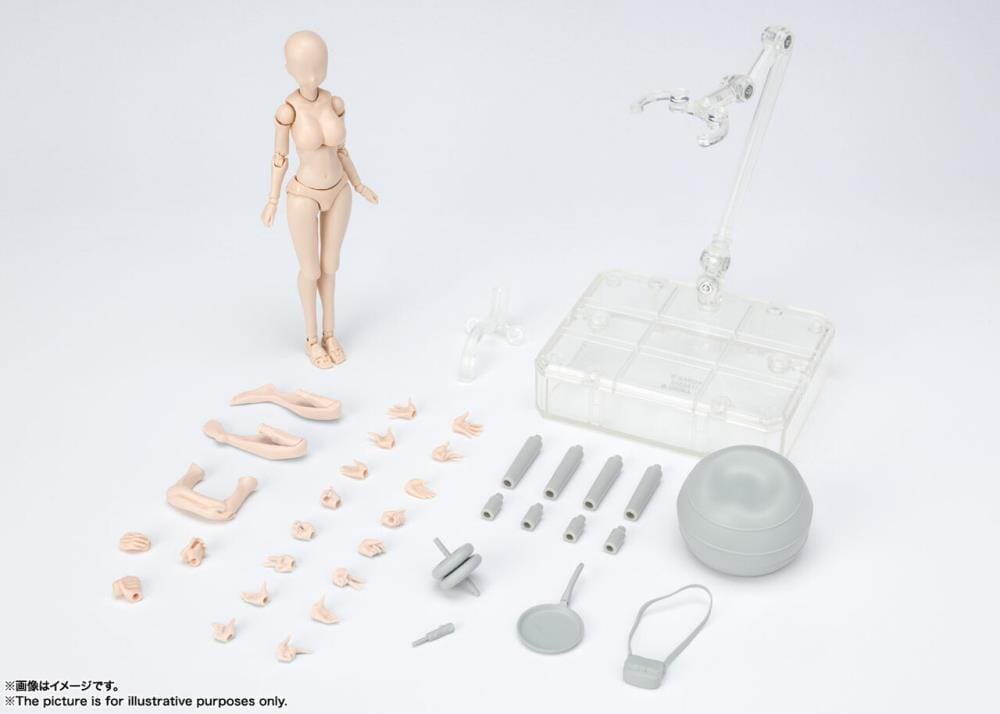 S.H.Figuarts DX Body-chan Kentaro Yabuki Set (Pale Orange Color Ver.)