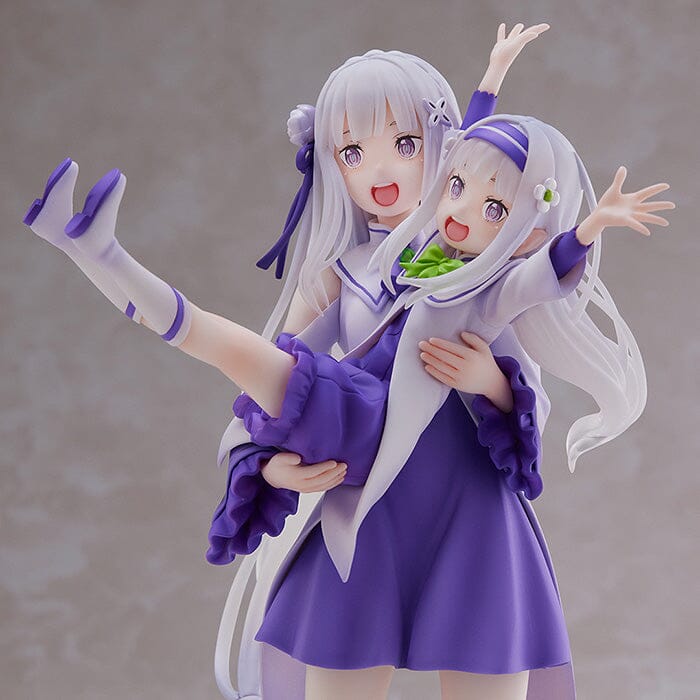 Re Zero Starting Life in Another World S-Fire Emilia & Childhood Emilia 1/7 Scale Figure