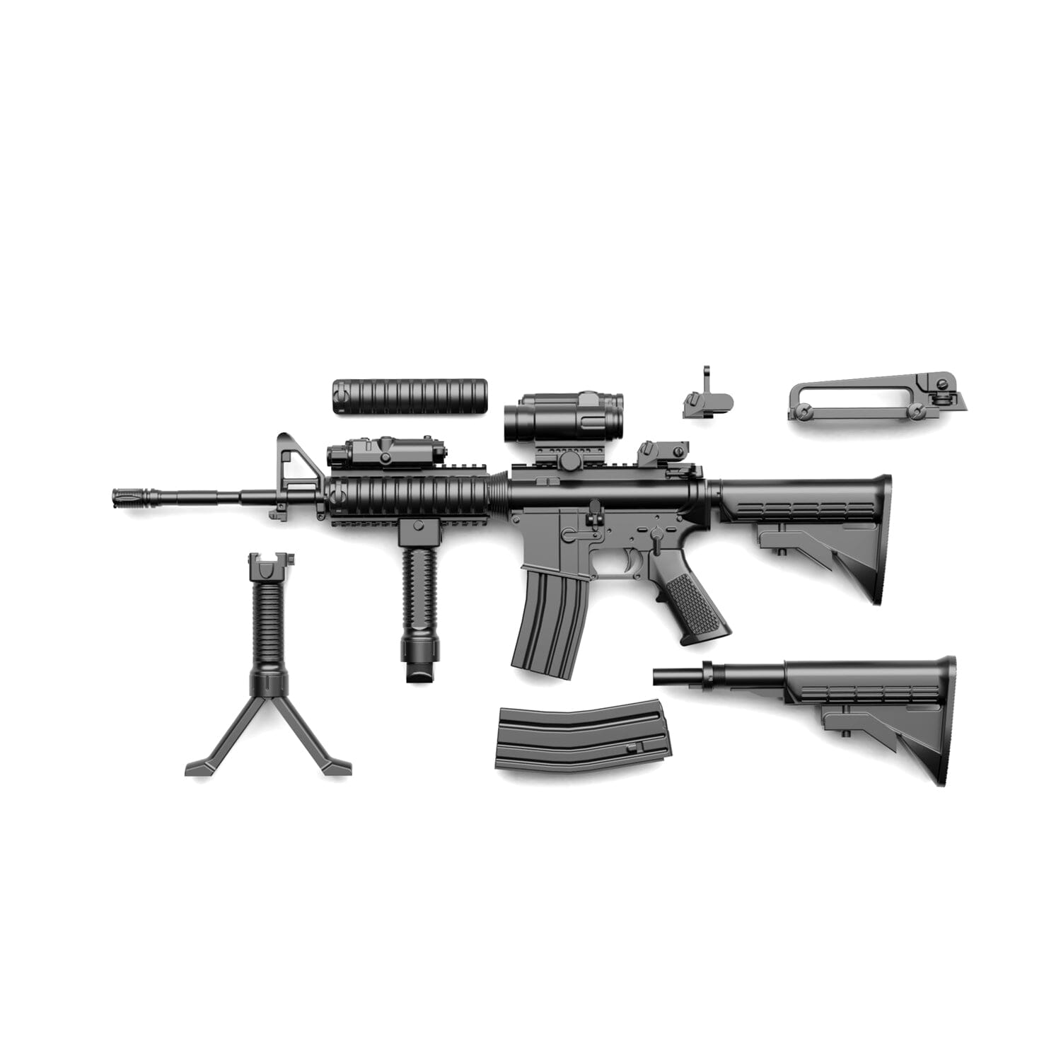 Little Armory LA050 M4A1 Type 2.0 1/12 Scale Accessory Set