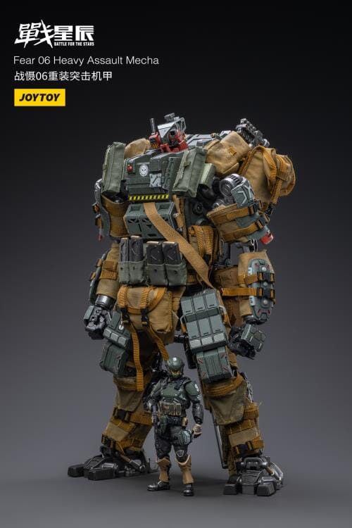 Battle for the Stars FEAR VI (Heavy Assault) With Pilot 1/18 Scale Figure Set