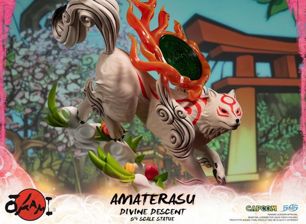 Okami Amaterasu Divine Descent 1/4 Scale Statue