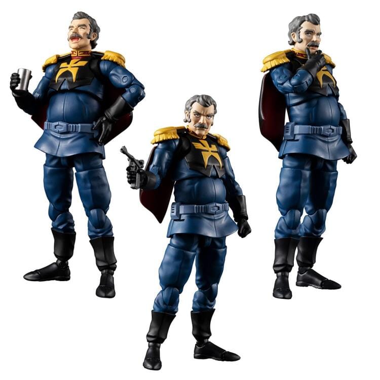 Mobile Suit Gundam G.M.G. Principality of Zeon Team Ramba Ral & Motorcycle Set (With Gift)