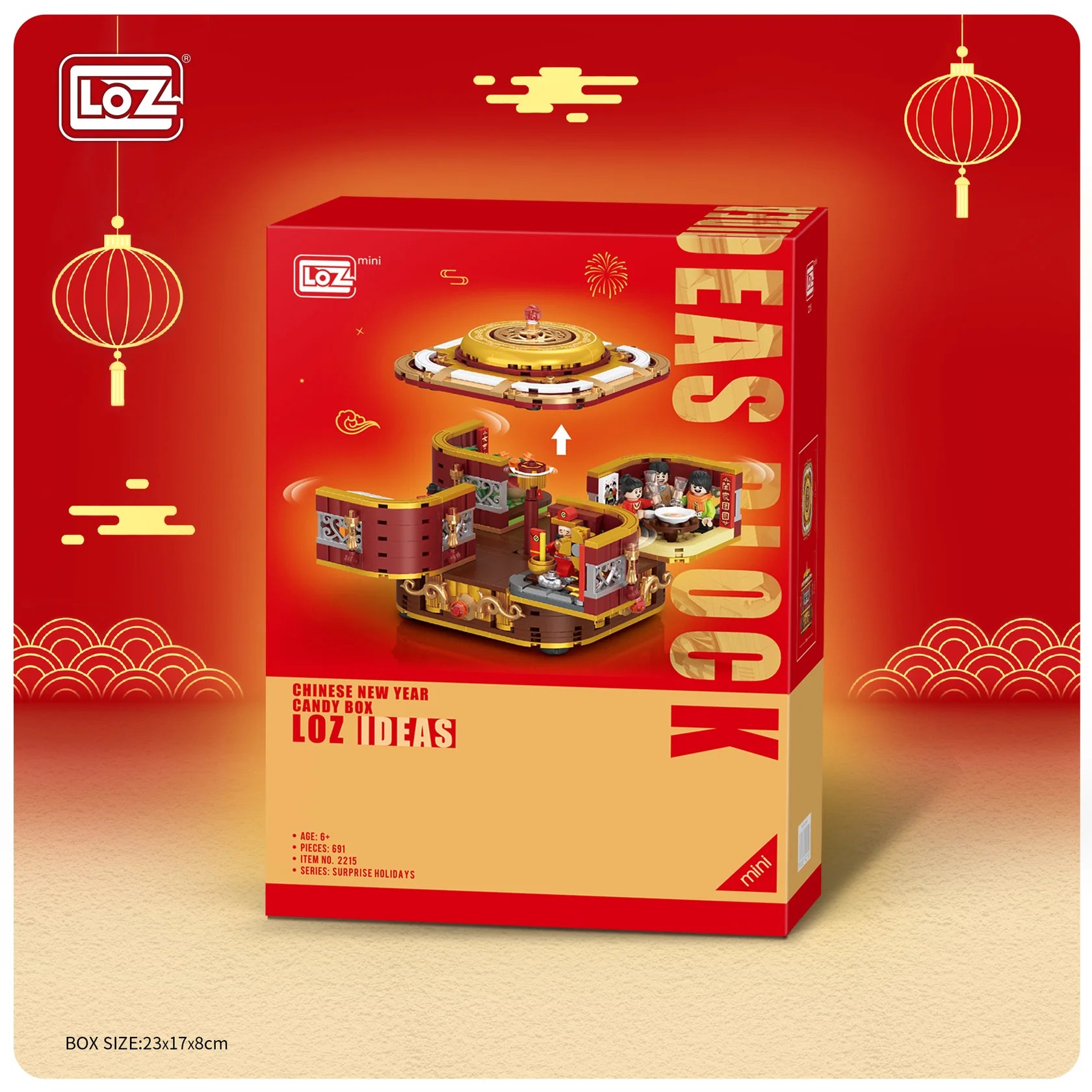 LOZ Surprise Holiday 2215 Chinese New Year Candy Box