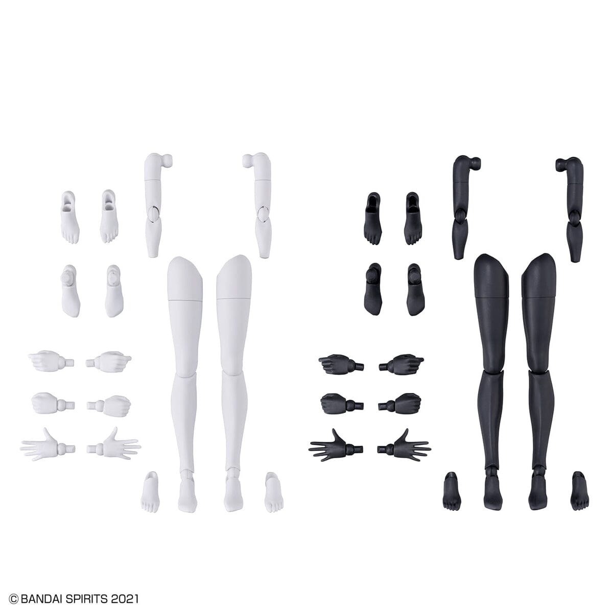 30 Minutes Sisters Option Body Parts Arm & Leg Parts (White and Black)