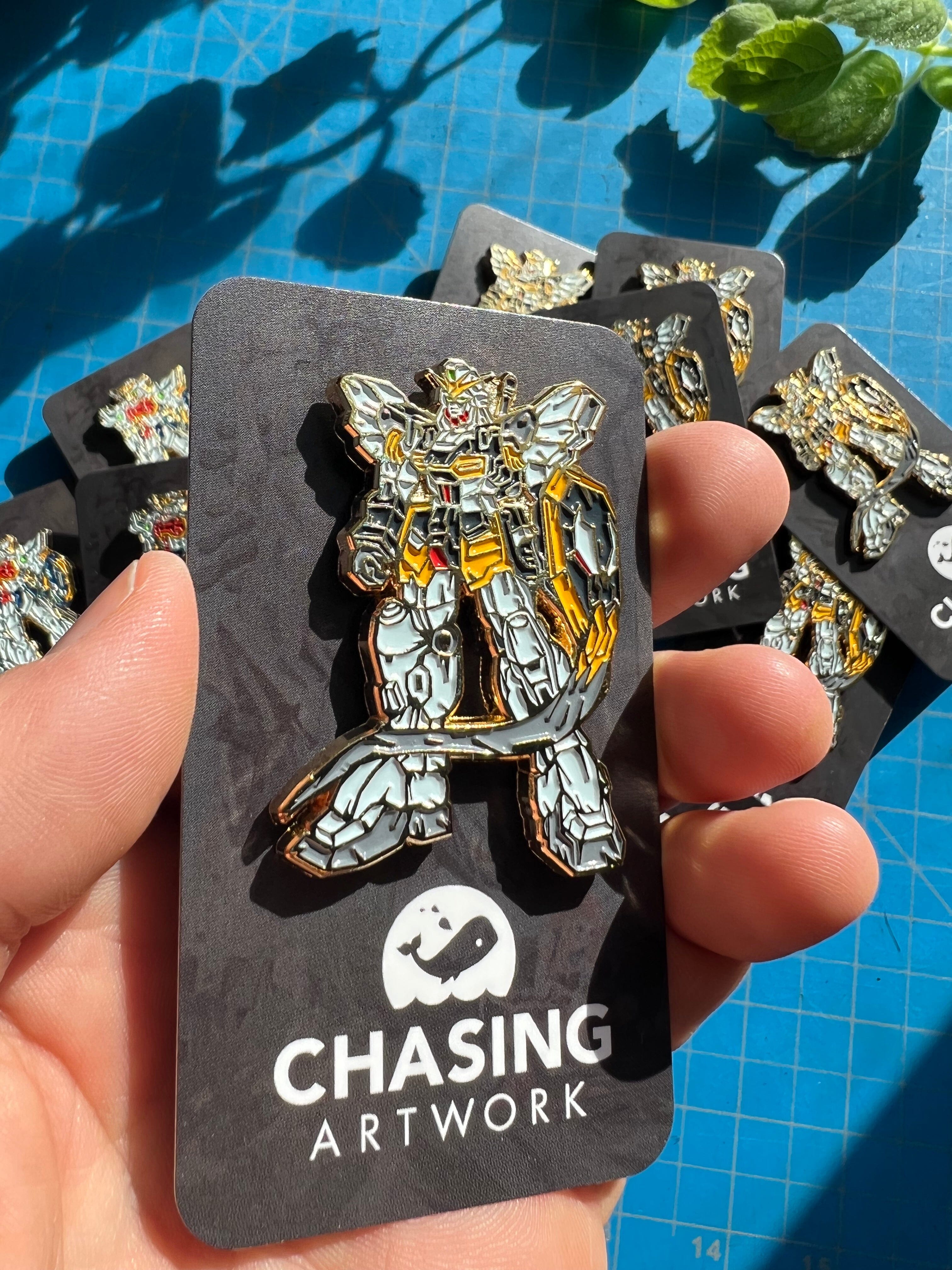 Limited Chasing Artwork Gundam Sandrock Enamel Pin