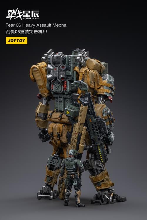 Battle for the Stars FEAR VI (Heavy Assault) With Pilot 1/18 Scale Figure Set