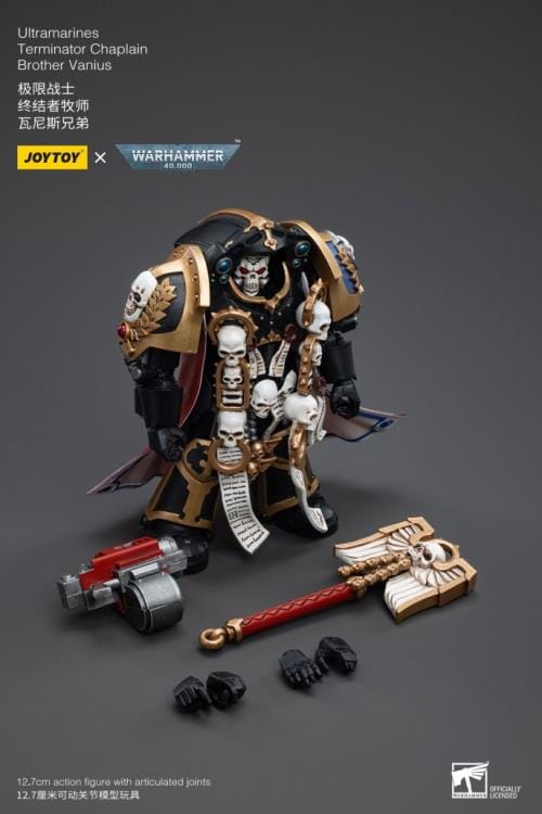 Warhammer 40K Ultramarines Terminator Chaplain Brother Vanius 1/18 Scale Figure