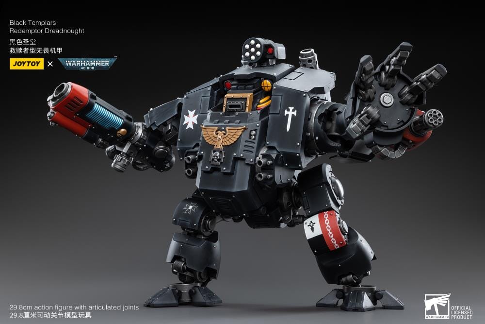 Warhammer 40K Black Templars Redemptor Dreadnought 1/18 Scale Figure