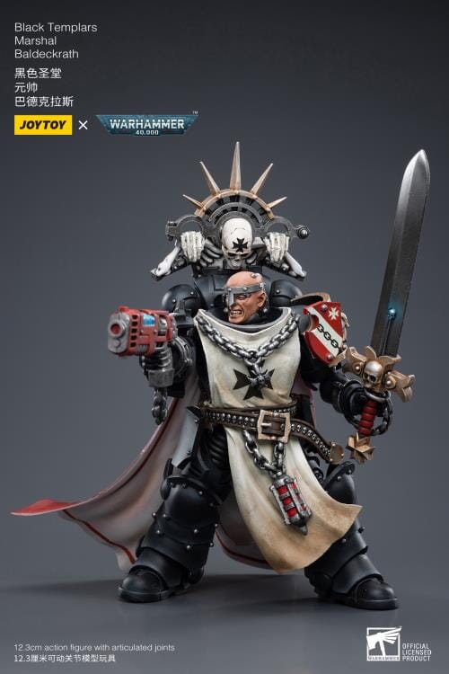 Warhammer 40K Black Templars Marshal Baldeckrath 1/18 Scale Figure