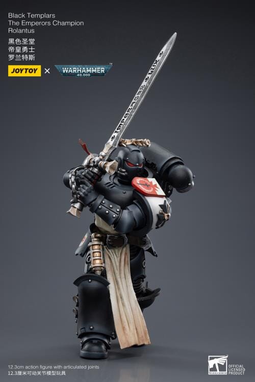 Warhammer 40K Black Templars The Emperor's Champion Rolantus 1/18 Scale Figure (Reissue)