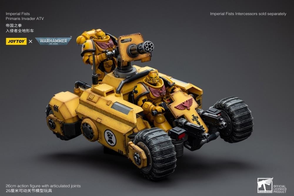 Warhammer 40k Imperial Fists Primaris Invader ATV 1/18 Scale Vehicle