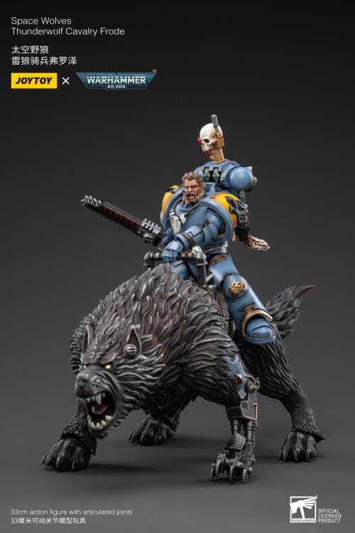 Warhammer 40K Space Wolves Thunderwolf Cavalry Frode 1/18 Scale Figure (Reissue)