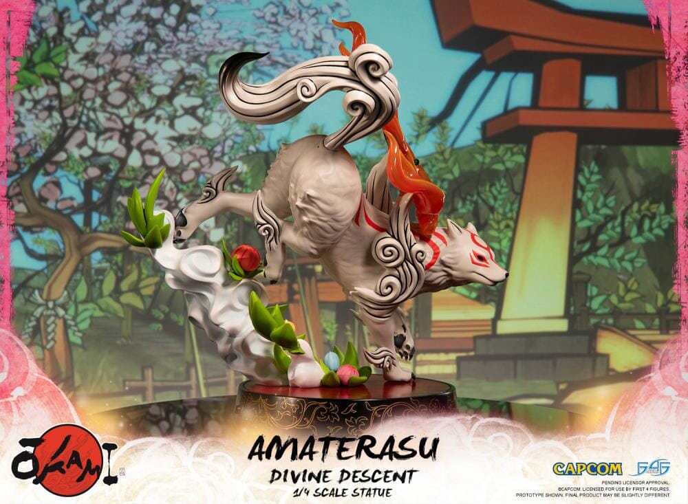 Okami Amaterasu Divine Descent 1/4 Scale Statue