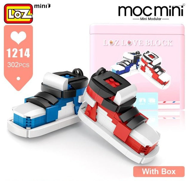 LOZ Love Block 1214 Sports Shoes (Red & Blue)