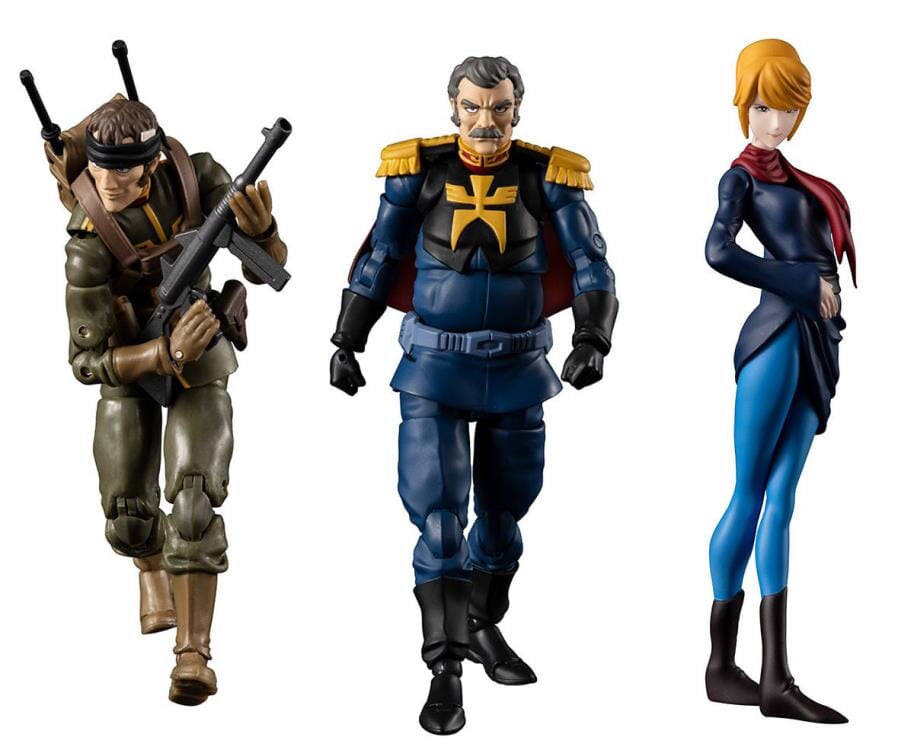 Mobile Suit Gundam G.M.G. Principality of Zeon Team Ramba Ral & Motorcycle Set (With Gift)