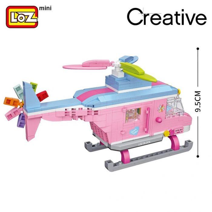 LOZ Creative 1121 Helicopter (Pink)