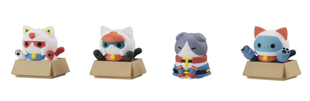 Mobile Suit Gundam Mega Cat Project Nyandam! Earth Federation Forces Box of 8 Figures (With Gift)