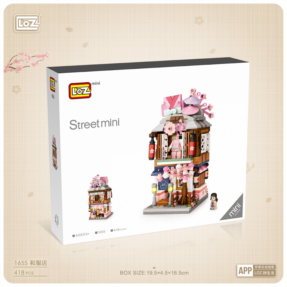 LOZ Mini Blocks 1655 Japanese Kimono Shop