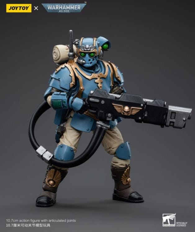 Warhammer 40k Astra Militarum Tempestus 55th Kappic Eagles Hot-Shot Volley Gunner 1/18 Scale Figure