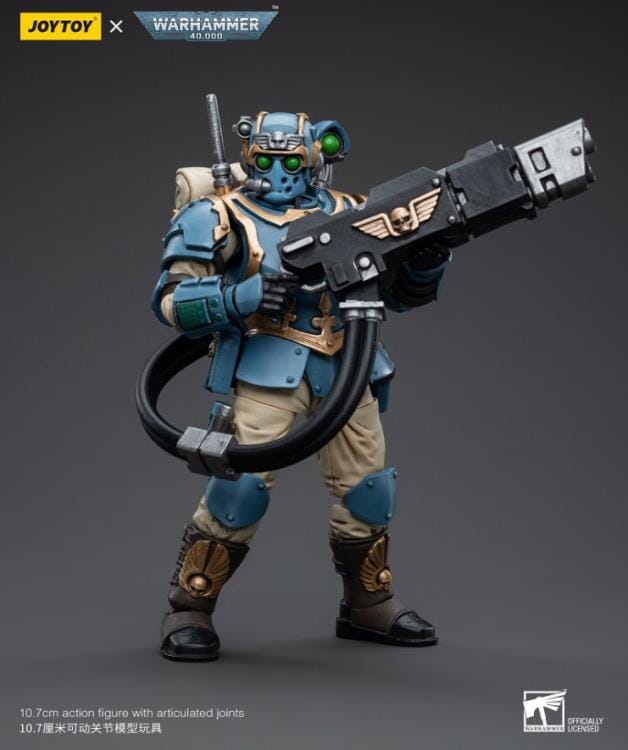 Warhammer 40k Astra Militarum Tempestus 55th Kappic Eagles Hot-Shot Volley Gunner 1/18 Scale Figure