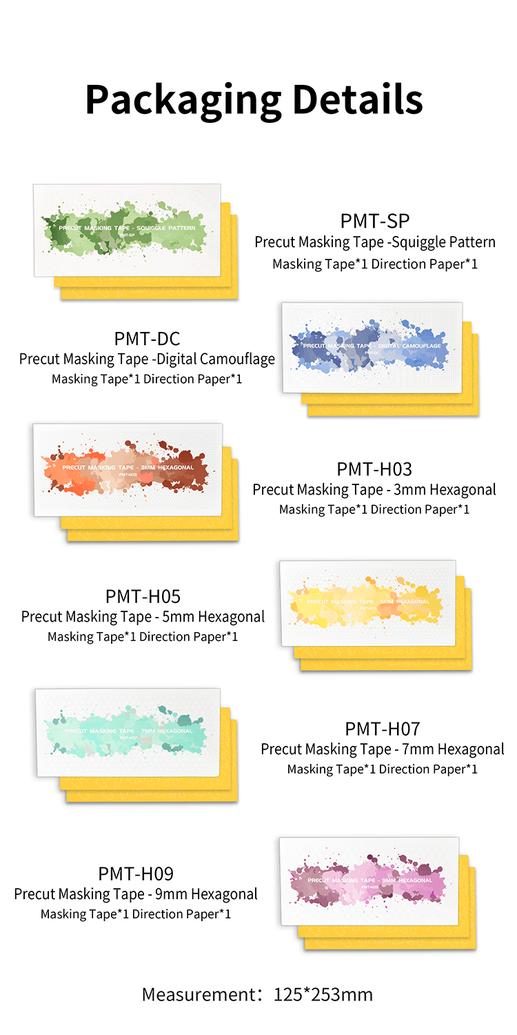 DSPIAE PMT Precut Masking Tape