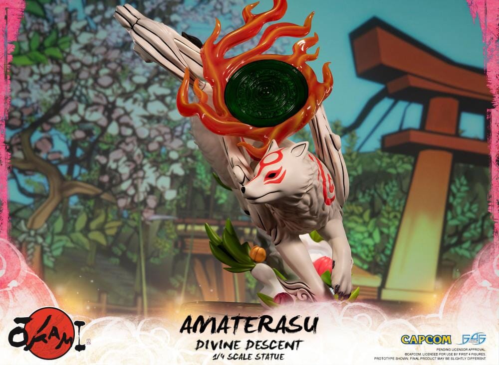 Okami Amaterasu Divine Descent 1/4 Scale Statue