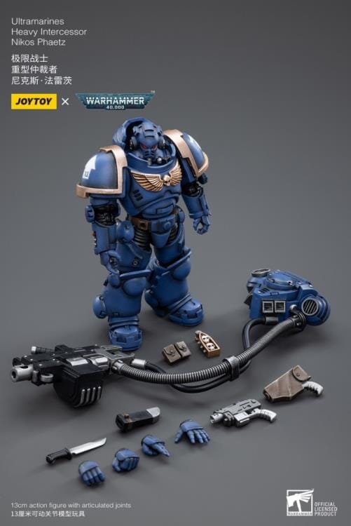 Warhammer 40K Ultramarines Heavy Intercessor Nikos Phaetz 1/18 Scale Figure