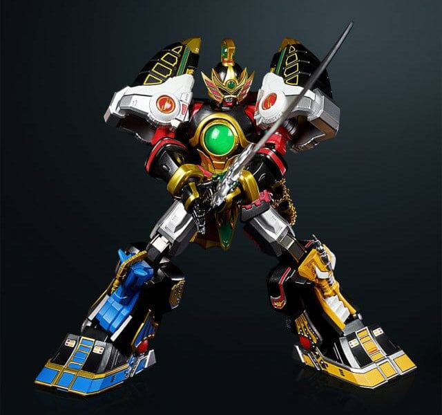 Mighty Morphin Power Rangers Metal Power Thunder Megazord Figure