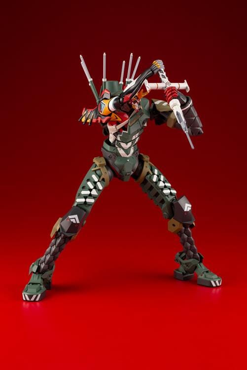 Rebuild of Evangelion Production Model-New 02α (JA-02 Body Assembly Cannibalized) 1/400 Scale Model Kit