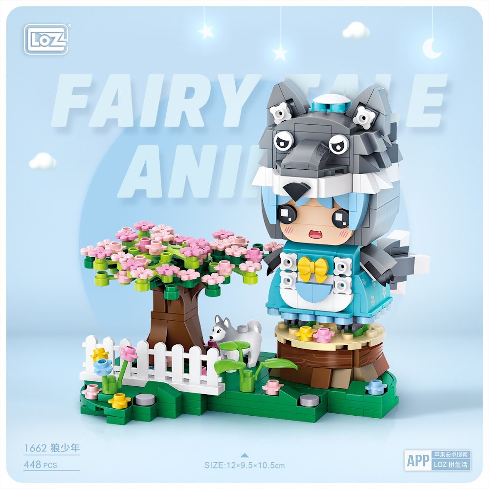 LOZ Ideas Modular Mini 1662 Fairy Tale Animal - Wolf