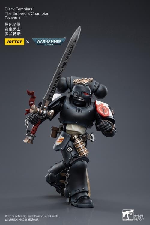 Warhammer 40K Black Templars The Emperor's Champion Rolantus 1/18 Scale Figure (Reissue)