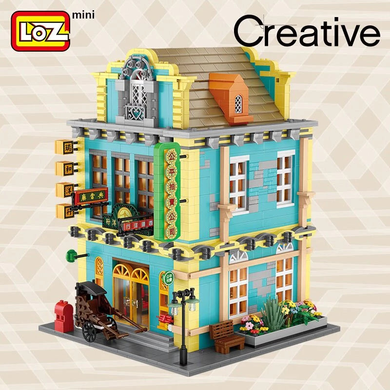 LOZ Creator Series 1041 Old Shanghai Iris and the Foreign Bank