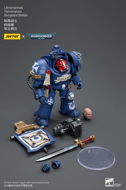 Warhammer 40K Ultramarines Terminators Sergeant Bellan 1/18 Scale Figure