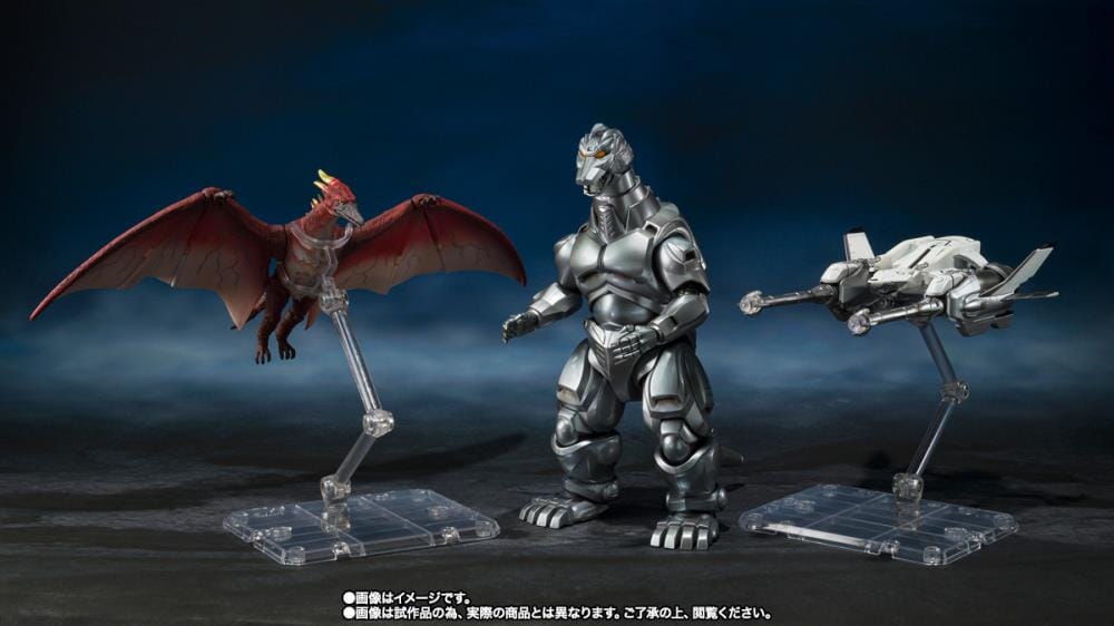 Godzilla vs. Mechagodzilla II S.H.MonsterArts Mechagodzilla, Garuda & Fire Rodan (Makuhari Decisive Battle Ver.) Set