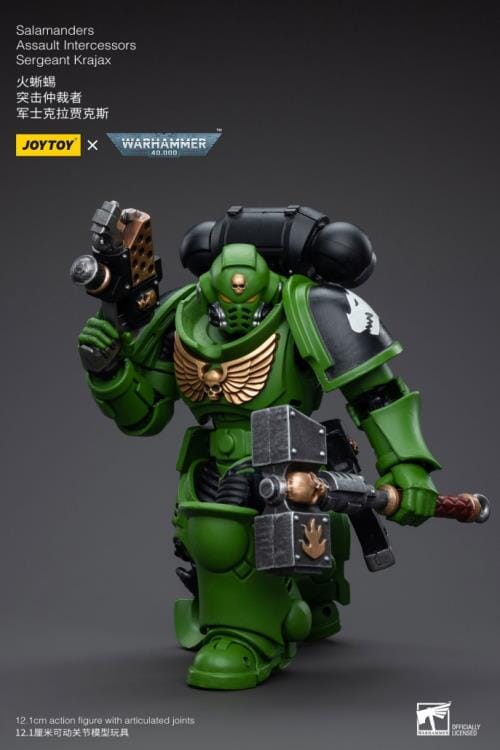 Warhammer 40K Salamanders Assault Intercessors Sergeant Krajax 1/18 Scale Figure