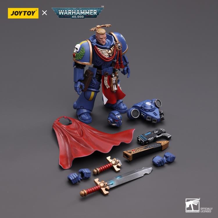 Warhammer 40K Ultramarines Primaris Captain (Power Sword and Plasma Pistol) 1/18 Scale Figure