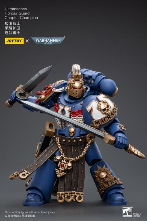 Warhammer 40K Ultramarines Honor Guard Chapter Champion 1/18 Scale Figure