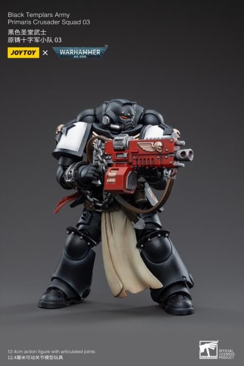 Warhammer 40K Black Templars Primaris Crusader Squad 1/18 Scale Figure Set