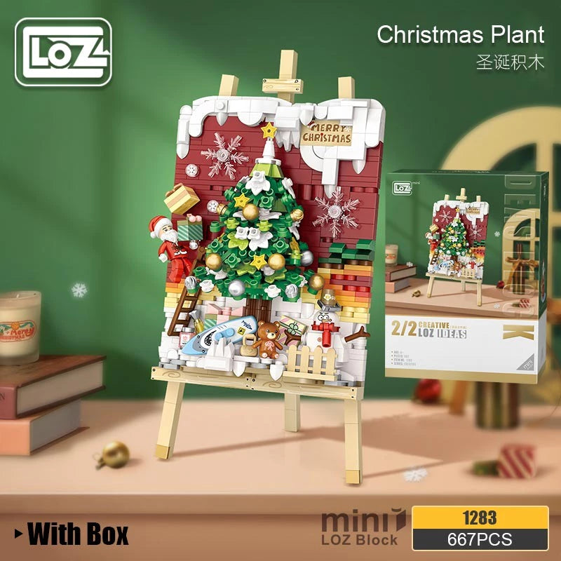 LOZ Creator Series 1283 Christmas Tree Car 3D Picture