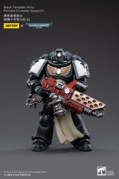 Warhammer 40K Black Templars Primaris Crusader Squad 1/18 Scale Figure Set