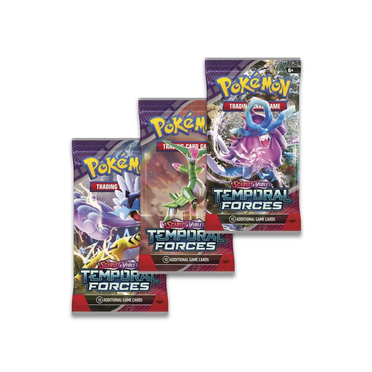 Pokemon TCG Scarlet & Violet-Temporal Forces 3 Booster Packs & Cyclizar Promo Card